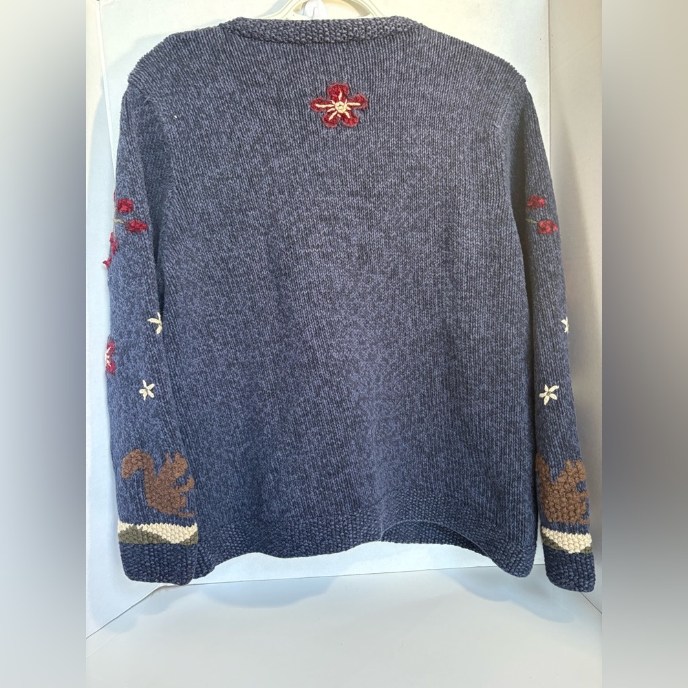 Vintage Northern Reflections Autumn Cardigan Sweater Cozy Cottagecore M - Picture 3 of 3